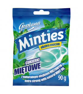 Goplana Minties Cukierki miętowe ekstra mocne 90 g