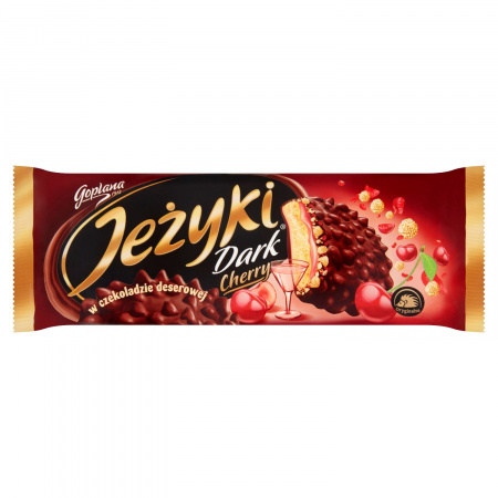 Jeżyki Dark Cherry Herbatniki w czekoladzie deserowej 140 g