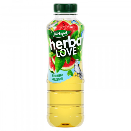 Herbapol HerbaLove Napój owocowo-herbaciany biała herbata arbuz i mięta 500 ml