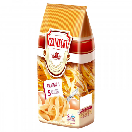 Czaniecki Makaron 5 jajeczny gniazdko 1 500 g