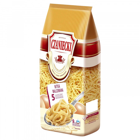 Czaniecki Makaron 5 jajeczny nitka walcowana 500 g