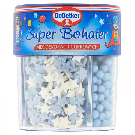 Dr. Oetker Mix dekoracji cukrowych super bohater 76 g