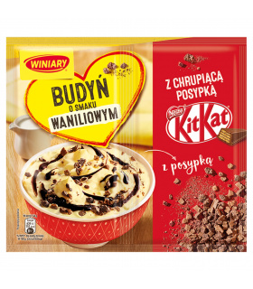 Winiary Budyń o smaku waniliowym z chrupiącą posypką KitKat 65 g