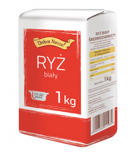 Dobra Nasza! Ryż biały średnioziarnisty 1 kg