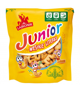 Lajkonik Junior Wesołe Literki Krakersy solone 120 g