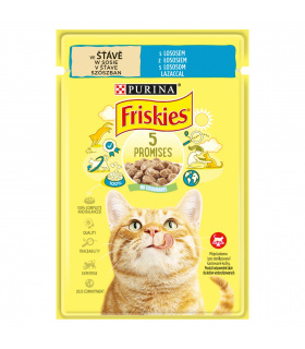 Friskies Karma dla kotów w sosie z łososiem 85 g