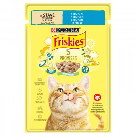 Friskies Karma dla kotów w sosie z łososiem 85 g