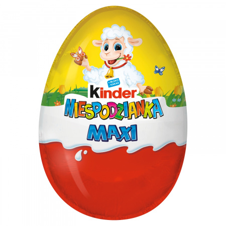 Kinder Niespodzianka Maxi Jajko z niespodzianką pokryte czekoladą mleczną 100 g