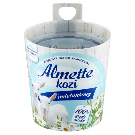 Almette Kozi Puszysty serek twarogowy śmietankowy 135 g