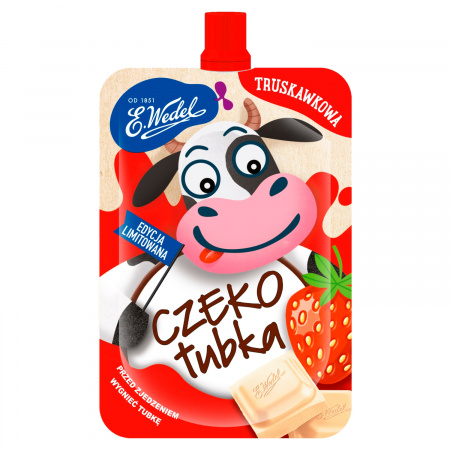 E. Wedel Czekotubka Krem truskawkowy 45 g