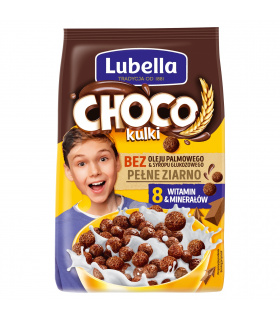 Lubella Choco kulki Zbożowe kulki o smaku czekoladowym 500 g