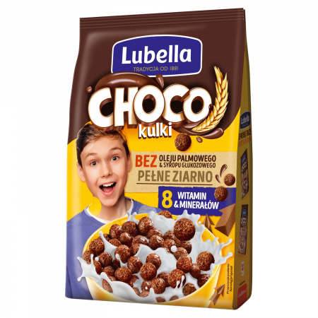 Lubella Choco kulki Zbożowe kulki o smaku czekoladowym 250 g