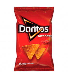 Doritos Hot Corn Chipsy kukurydziane o smaku ostrej papryki 100 g