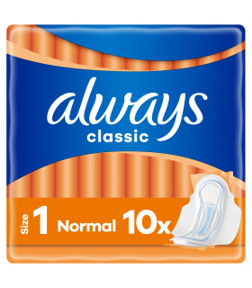 Always Podpaski ze skrzydełkami Classic Normal (rozmiar 1) x10