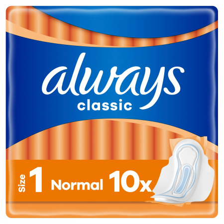 Always Podpaski ze skrzydełkami Classic Normal (rozmiar 1) x10