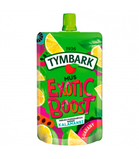 Tymbark Exotic Boost Mus jabłko pomarańcza banan kalamansi 200 g