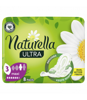 Naturella Ultra Maxi Size 3 Podpaski ze skrzydełkami x8