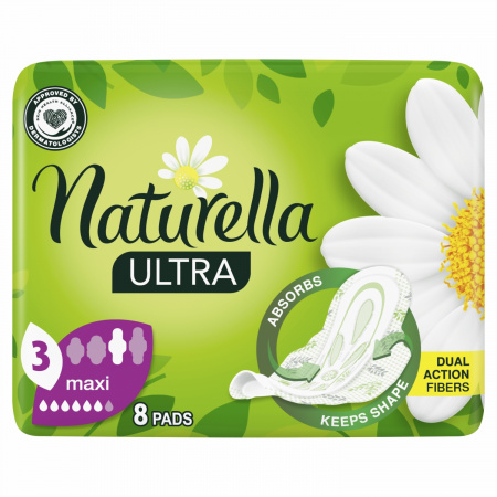 Naturella Ultra Maxi Size 3 Podpaski ze skrzydełkami x8