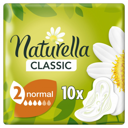 Naturella Classic Normal Camomile Podpaski ze skrzydełkami x10