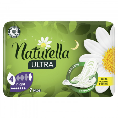 Naturella Ultra Night Size 4 Podpaski ze skrzydełkami x7