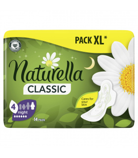 Naturella Classic Night Camomile Podpaski ze skrzydełkami x14