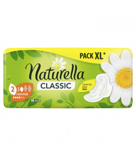 Naturella Classic Normal Camomile Podpaski ze skrzydełkami x18