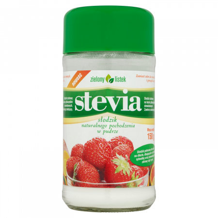 Zielony listek Stevia Słodzik naturalnego pochodzenia w pudrze 150 g