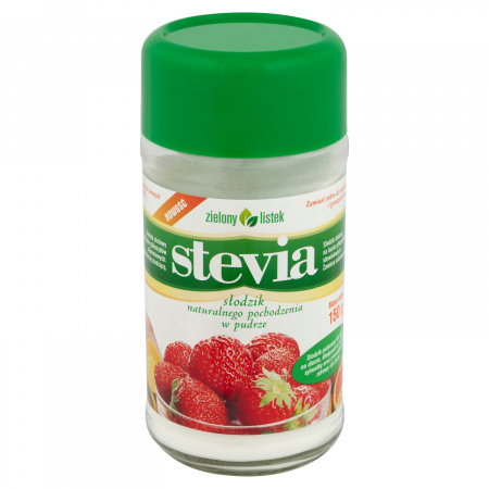 Zielony listek Stevia Słodzik naturalnego pochodzenia w pudrze 150 g