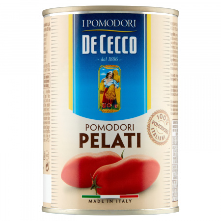 De Cecco Pomidory bez skórek 400 g