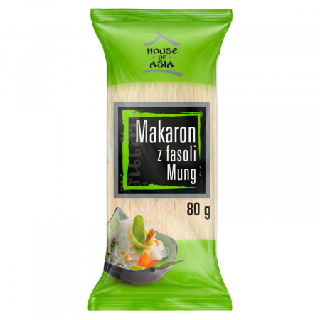 House of Asia Bezglutenowy makaron Vermicelli z fasoli Mung 80 g