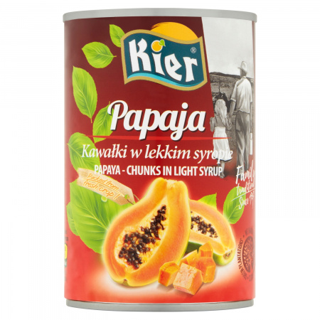 Kier Papaja kawałki w lekkim w syropie 425 g