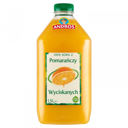 Andros 100% sok z pomarańczy wyciskanych 1,5 l