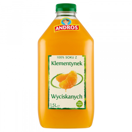 Andros 100% sok z klementynek wyciskanych 1,5 l