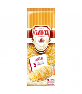 Czaniecki Makaron 5 jajeczny literki 250 g