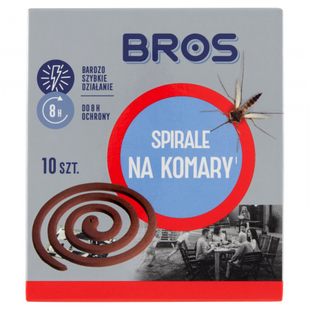 Bros Spirale na komary 120 g (10 sztuk)