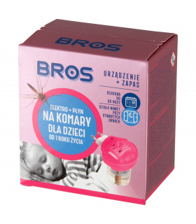 Bros Elektro + płyn na komary dla dzieci od 1 roku życia 40 ml