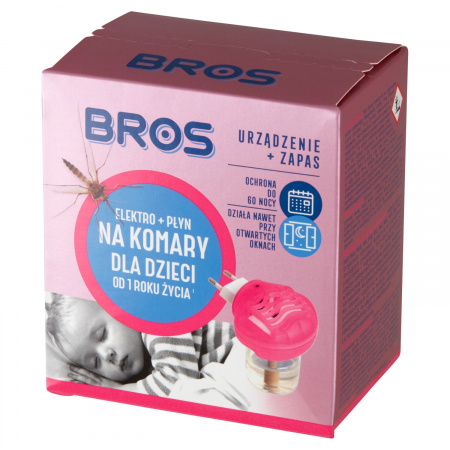 Bros Elektro + płyn na komary dla dzieci od 1 roku życia 40 ml