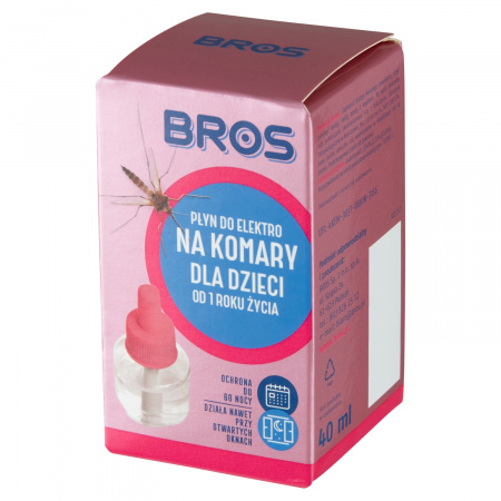 Bros Płyn do elektro na komary dla dzieci od 1 roku życia 40 ml