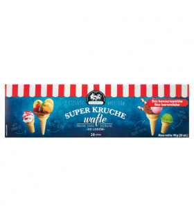 Wafle do lodów super kruche 90 g (20 sztuk)