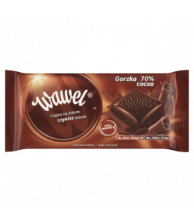 Wawel Czekolada gorzka 70 % Cocoa 90 g