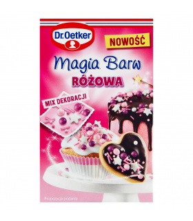 Dr. Oetker Mix dekoracji magia barw różowa 70 g