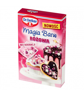 Dr. Oetker Mix dekoracji magia barw różowa 70 g