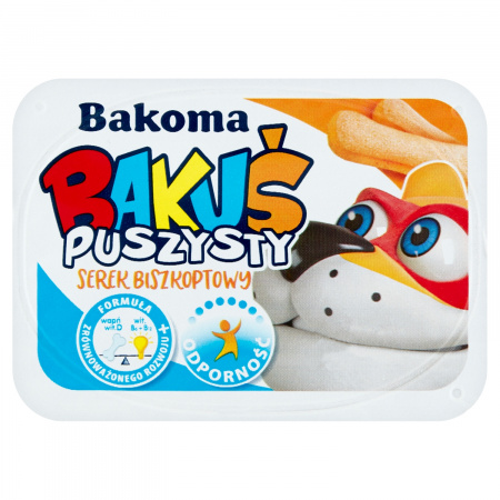 Bakoma Bakuś Puszysty serek biszkoptowy 90 g