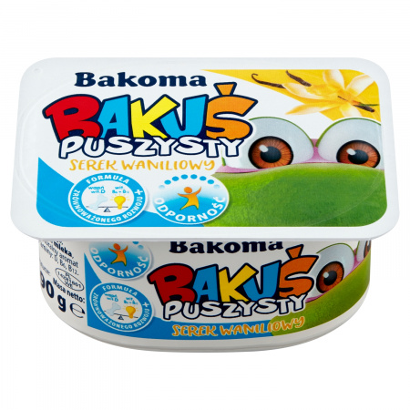 Bakoma Bakuś Puszysty serek waniliowy 90 g