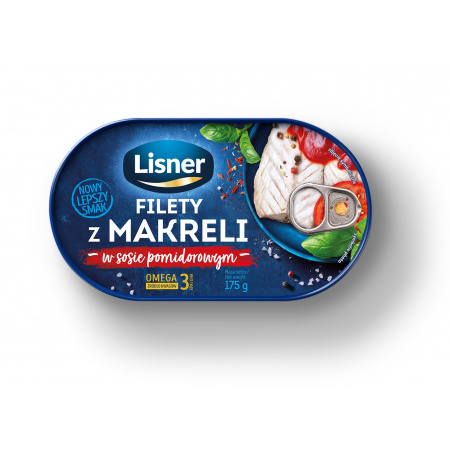 Lisner Filety z makreli w kremie pomidorowym 175 g