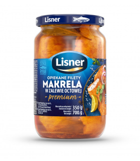 Lisner Makrela opiekane filety Premium w zalewie octowej 700 g