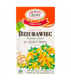 Malwa Suplement diety herbatka ziołowa dziurawiec 30 g (20 x 1,5 g)