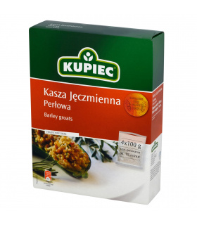 Kupiec Kasza jęczmienna perłowa 400 g (4 torebki)