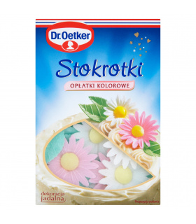 Dr. Oetker Stokrotki opłatki kolorowe 24 sztuki