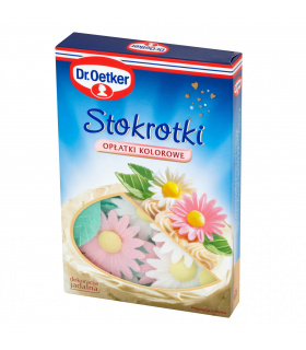 Dr. Oetker Stokrotki opłatki kolorowe 24 sztuki